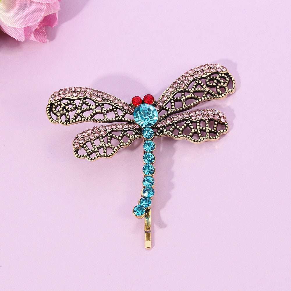 Wholesale Halloween Retro Butterfly Hairpin Girl Clip Fashion Dragonfly Headdress